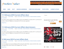 Tablet Screenshot of freshersvalue.com